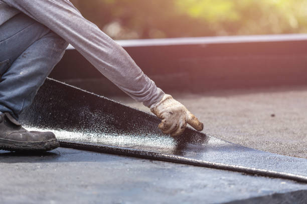 Professional Waterproofing technician working in Bloomfield, NY